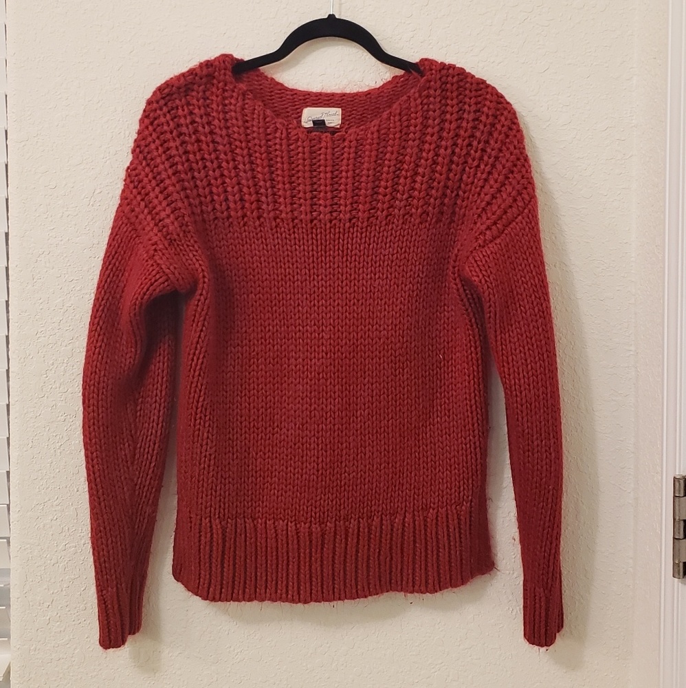 Red sweater